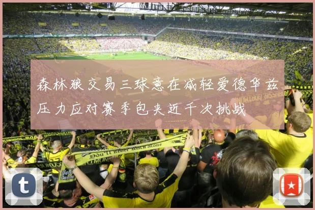 森林狼交易三球意在减轻爱德华兹压力应对赛季包夹近千次挑战
